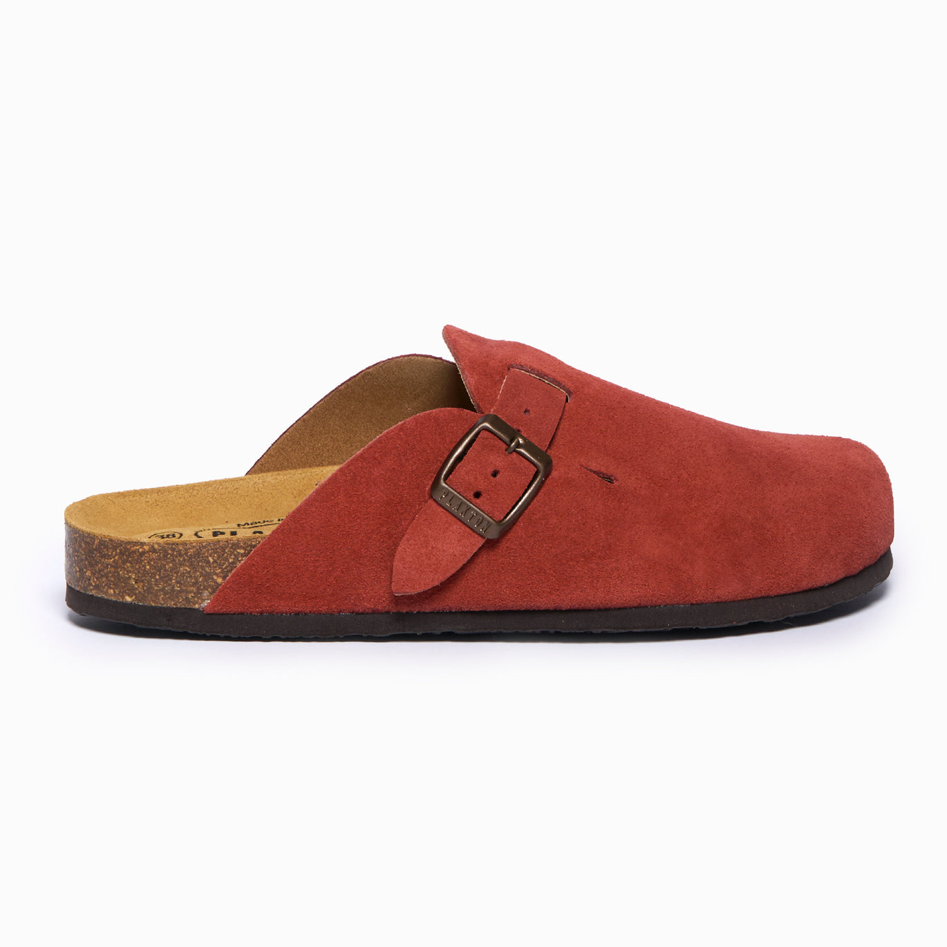 new PLAKTON 100012 ES Brown comfortable Leather Slides Sz 12 made in SPAIN Pelican Leather Slide Platform Sandal - Tan | beek main image 2